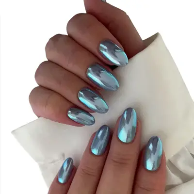 chrome aurora NAILS